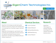 Tablet Screenshot of eigenchem.com